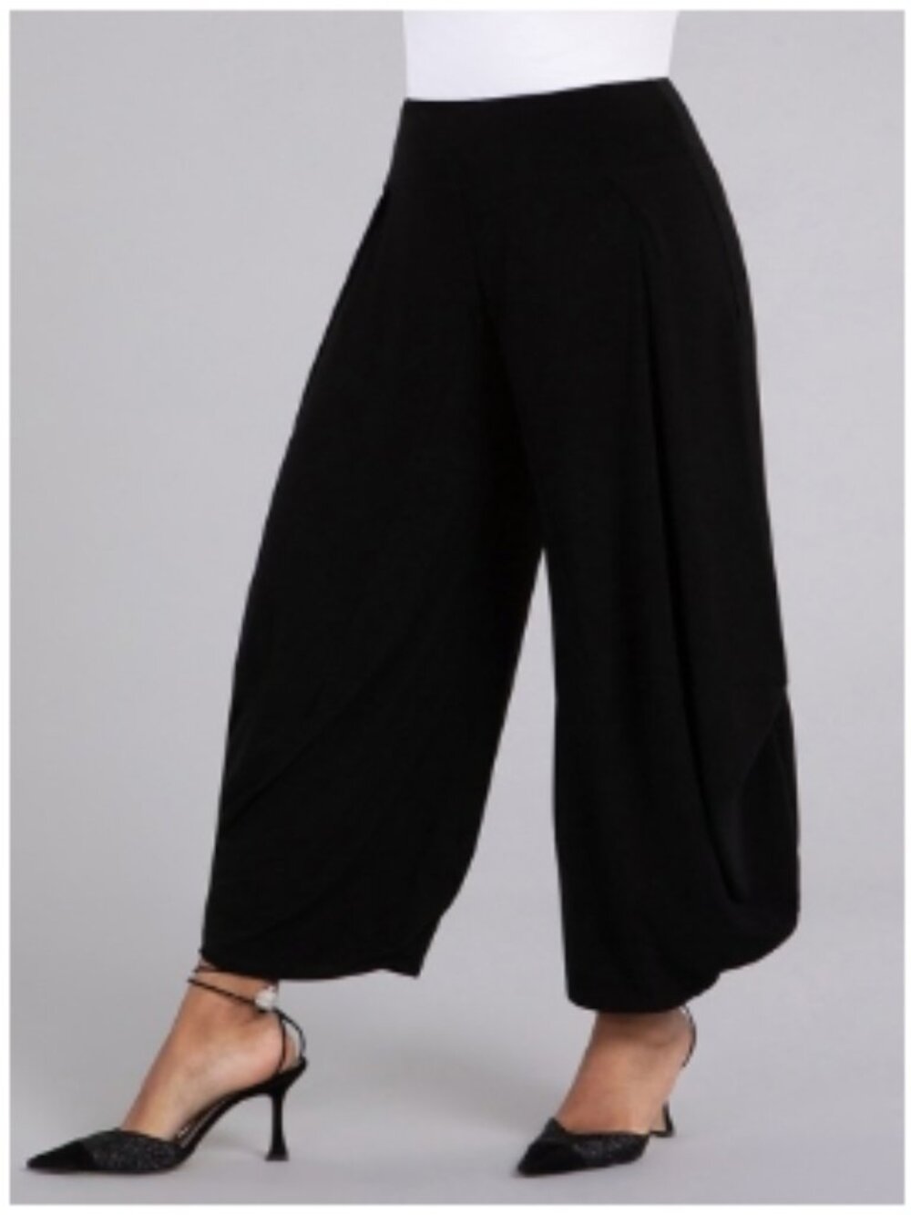 Like New! SIMPLI Dream Pants Black Wide-Leg Pull-On in Size 12